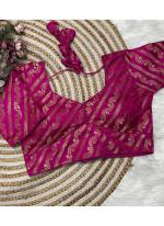 Banarasi Silk Magenta Wedding Wear Weaving Readymade Blouse
